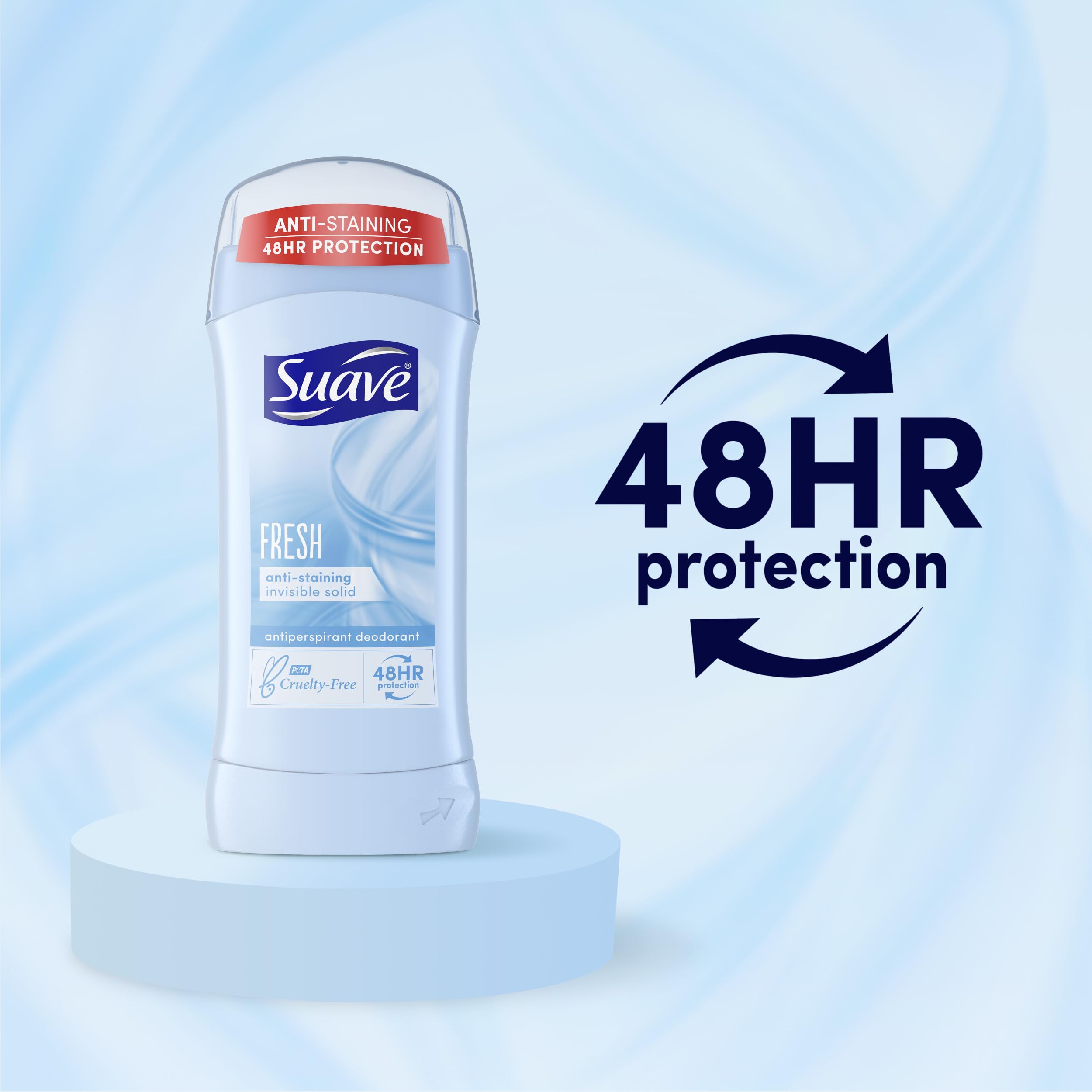 Suave 24 Hour Protection Fresh Invisible Solid Anti-Perspirant 2.6 oz.(pack of 6)